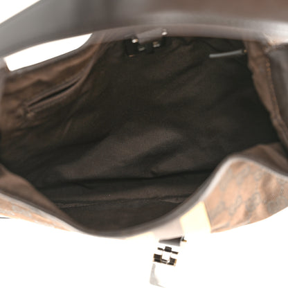 Gucci Monogram Small Jackie O Hobo Dark Brown 4 of 13