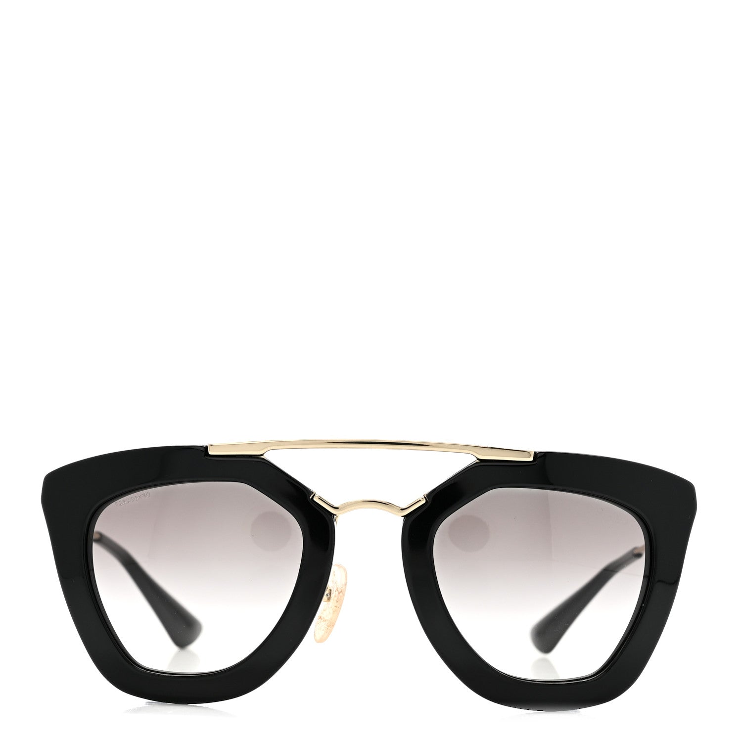 Prada Acetate Cinema Sunglasses SPR 09Q Black 2 of 7