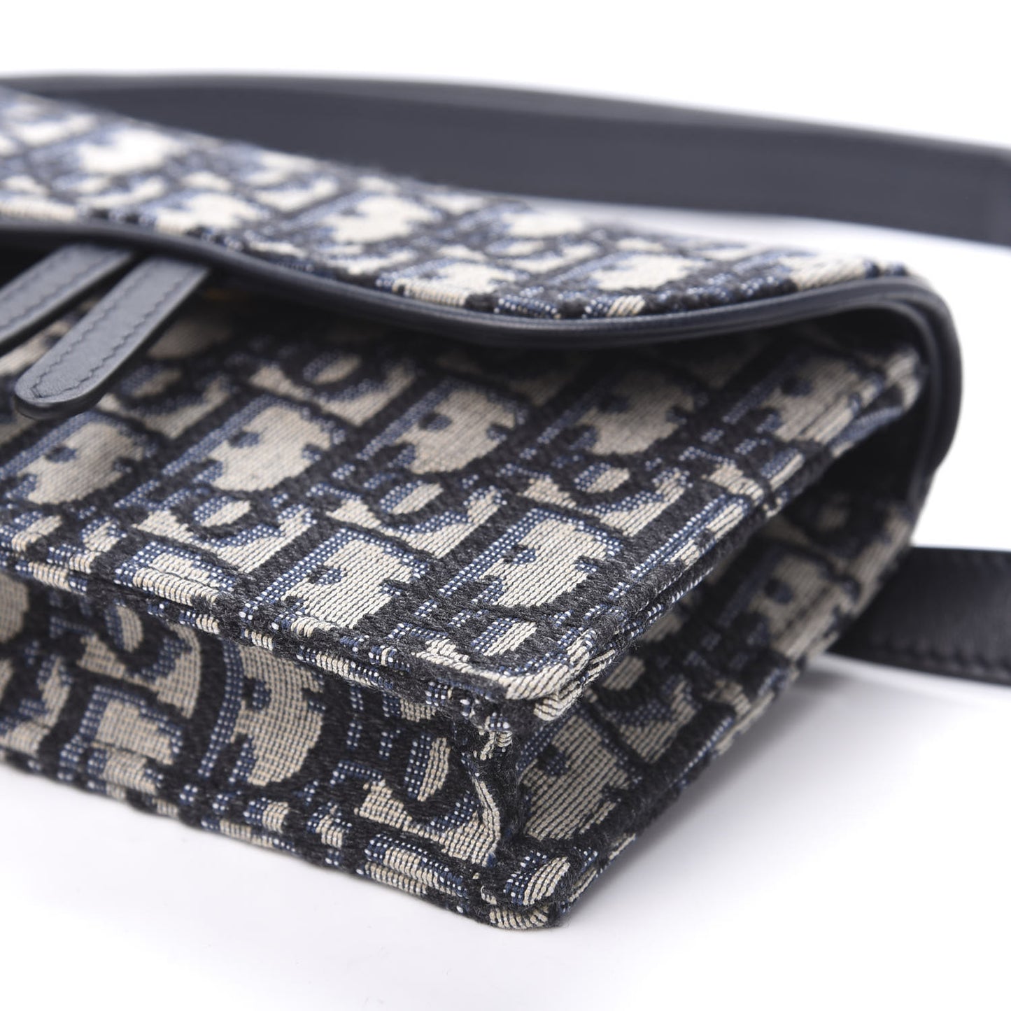 Oblique Saddle Belt Bag Blue