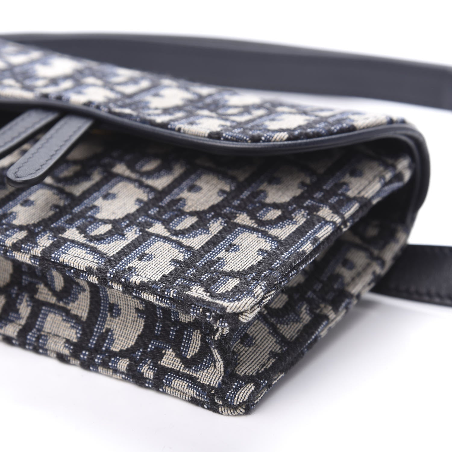 Christian Dior Oblique Saddle Belt Bag Blue 10 of 11