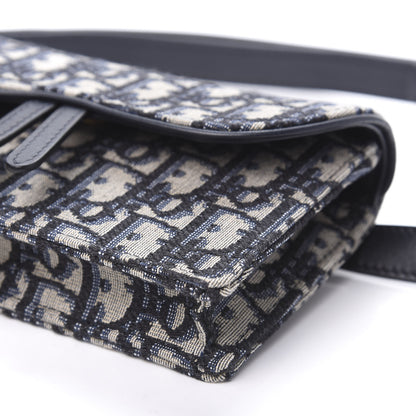 Christian Dior Oblique Saddle Belt Bag Blue 10 of 11