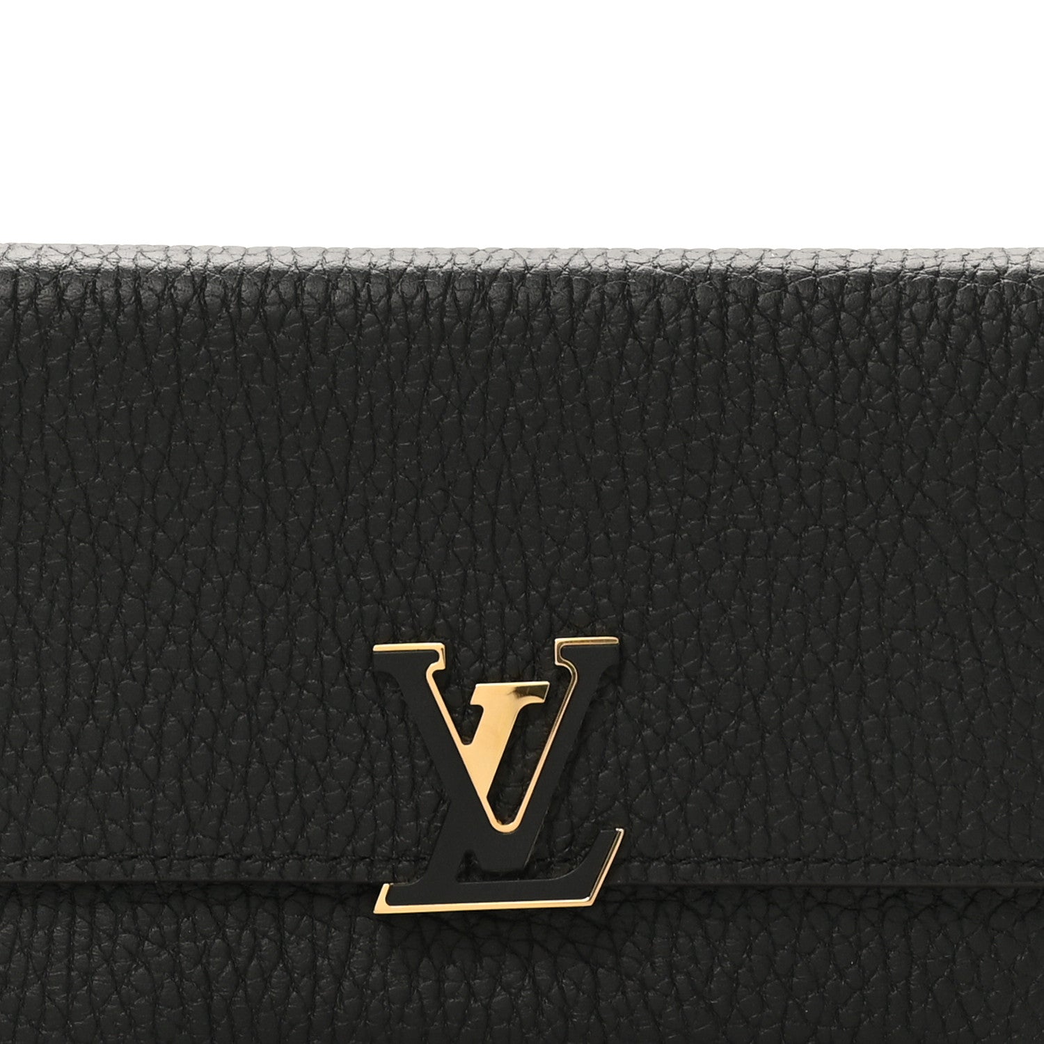 Louis Vuitton Taurillon Capucines Compact Wallet Black 8 of 8