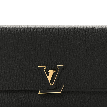 Louis Vuitton Taurillon Capucines Compact Wallet Black 8 of 8