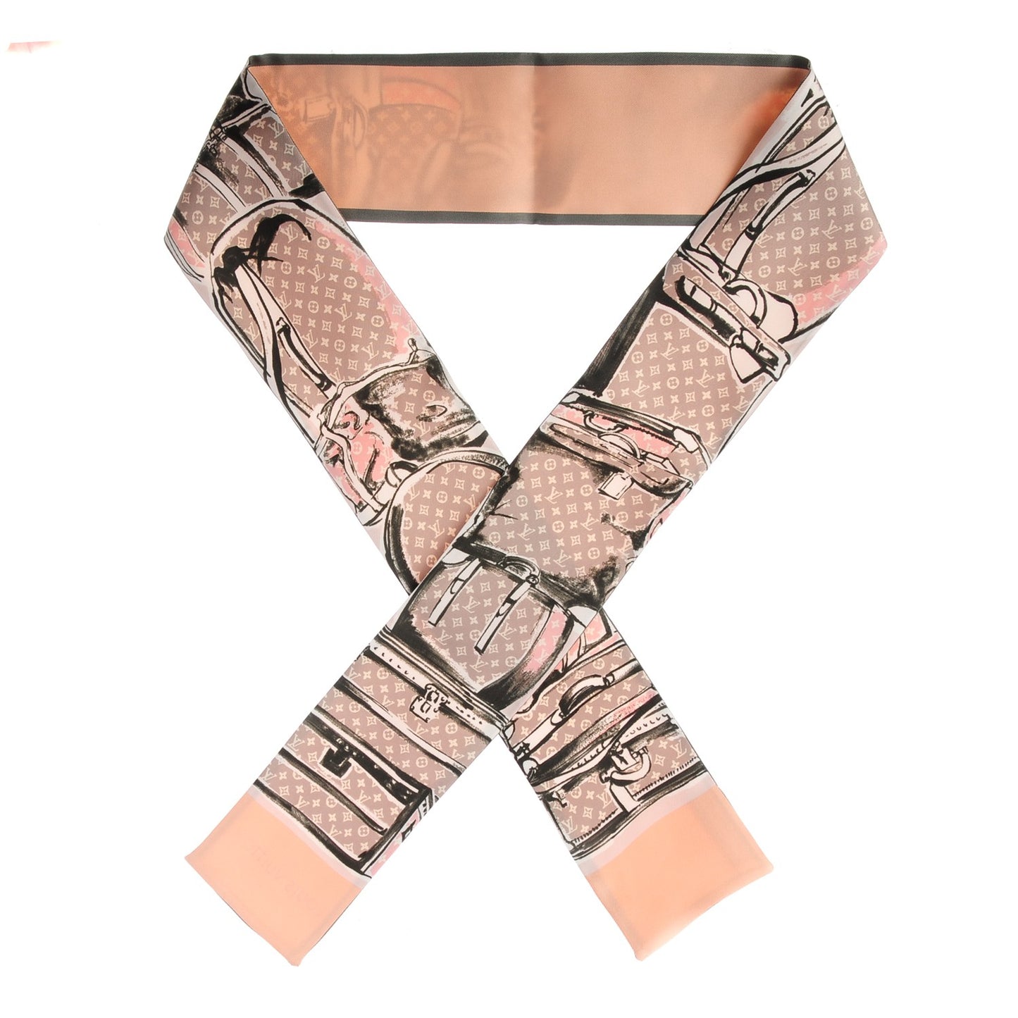 Silk Monogram Trunks Bandeau Rose Poudre