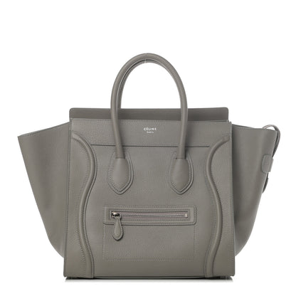 Celine Drummed Calfskin Mini Luggage Souris 1 of 4