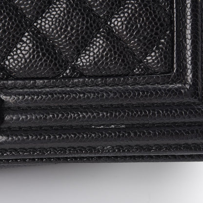 Chanel Caviar Quilted Medium Boy Flap Black 14 of 19