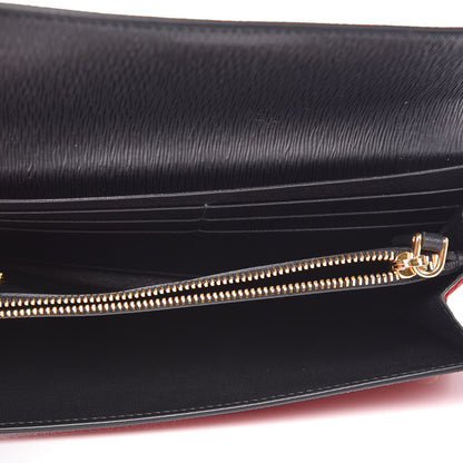 Prada Vitello Move Continental Wallet Black Lacca 5 of 9