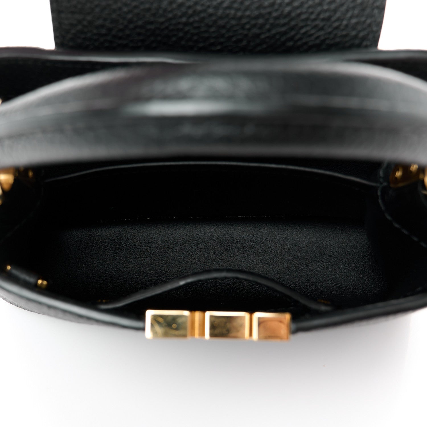 Louis Vuitton Taurillon Mini Capucines Black 4 of 8