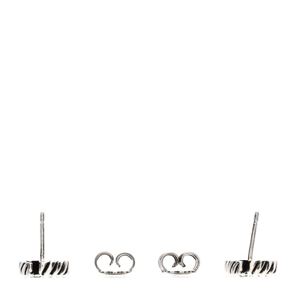 Gucci Sterling Silver Torchon Double G Earrings 3 of 4