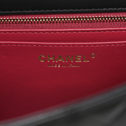 Chanel Lambskin Quilted Small Sweet Camellia Flap Black 6 of 11