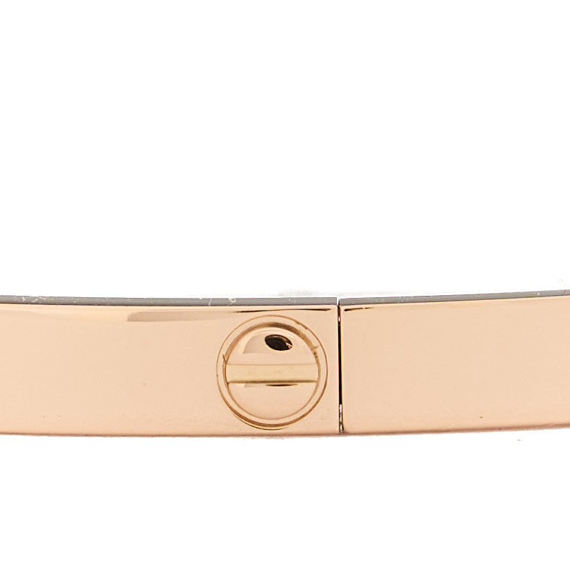 18K Pink Gold Small LOVE Bracelet 17