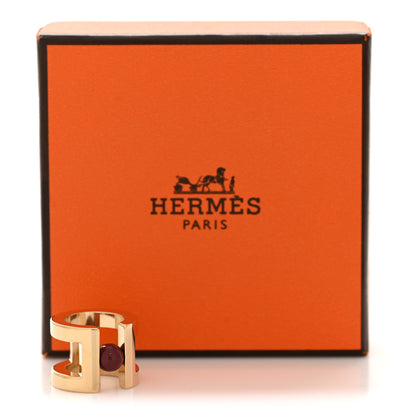 Hermes Permabrass Mini H Perle Twilly Ring Rouge H 5 of 5