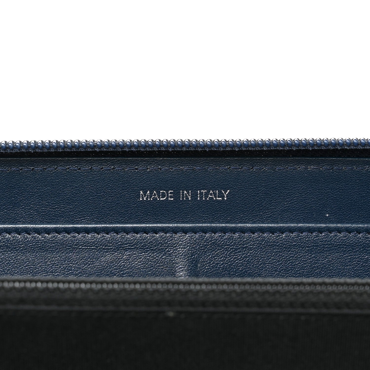 Chanel Caviar Large CC Timeless Zip Around Wallet Blue 7 of 11