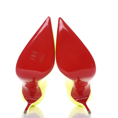 Christian Louboutin Patent So Kate 120 Pumps 39 Neon Yellow 5 of 7