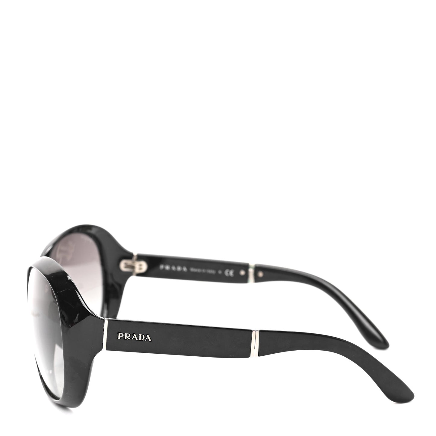 Acetate Oval Folding Sunglasses SPR 12O Black