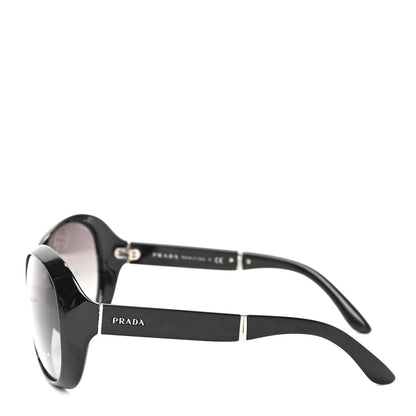 Prada Acetate Oval Folding Sunglasses SPR 12O Black 3 of 7