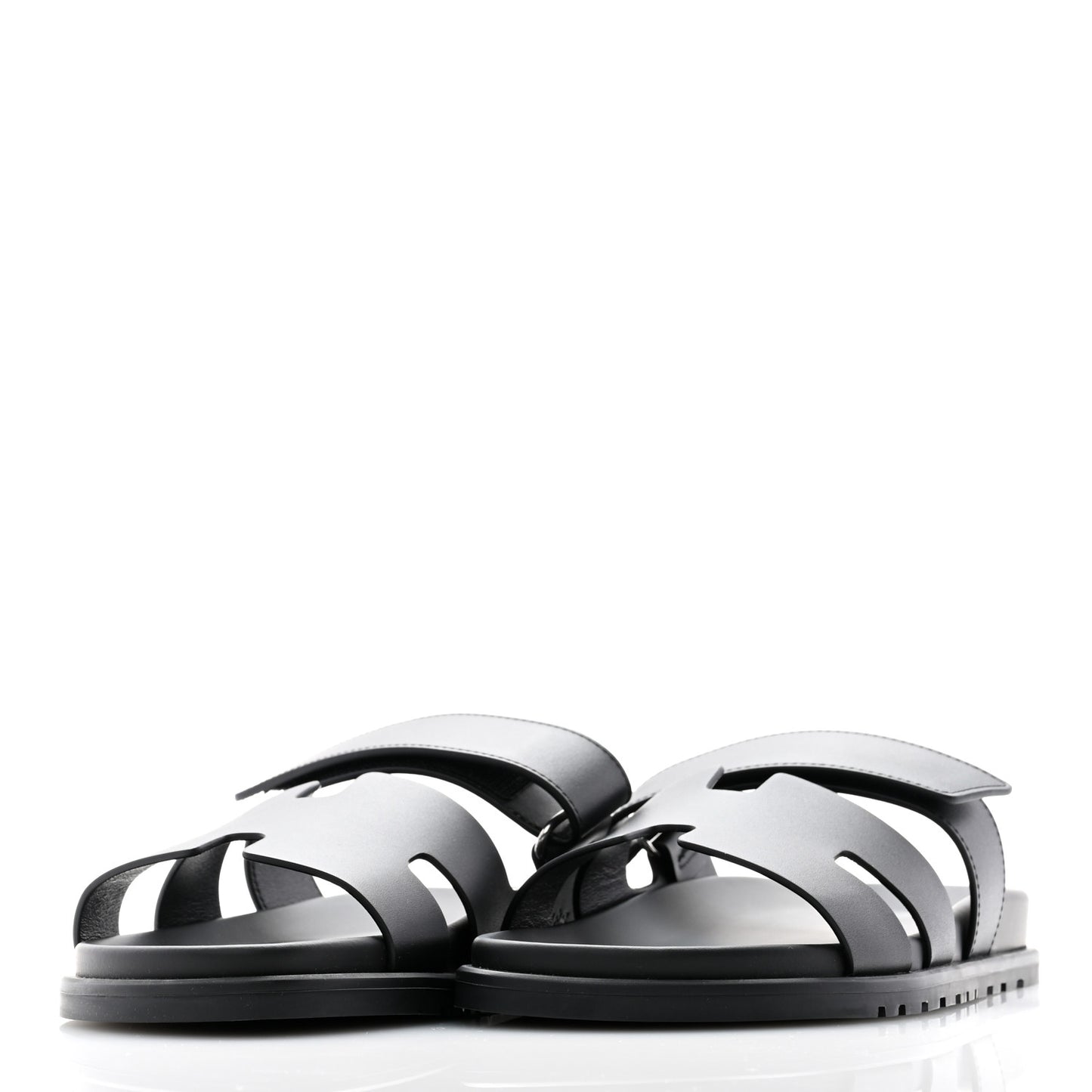 Calfskin Mens Chypre Sandals 42.5 Black