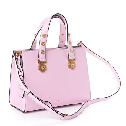Versace Calfskin Medusa Stud Tribute Tote Pink 3 of 9