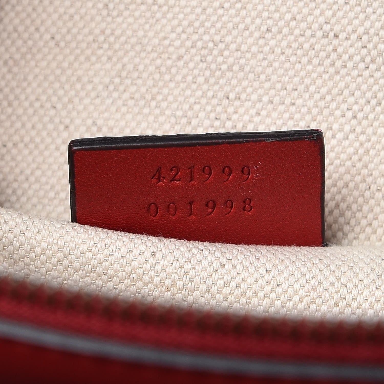 Gucci Moon Calfskin Web Large Dionysus Bamboo Top Handle Bag Hibiscus Red 8 of 9