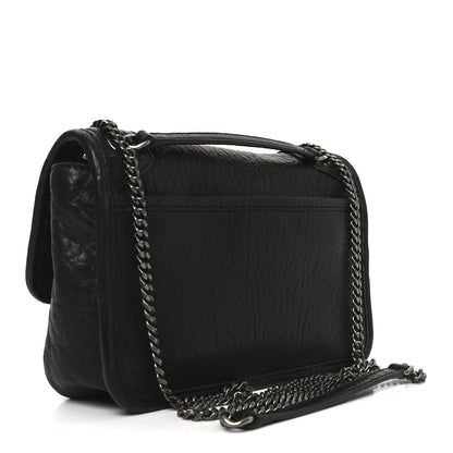 Saint Laurent Grained Lambskin Monogram Mini Niki Chain Satchel Black 3 of 10