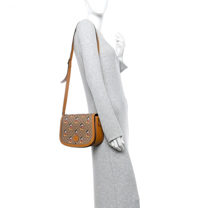 Gucci X DISNEY Mini Vintage GG Supreme Monogram Mickey Mouse Small Flap Messenger Bag Beige Vintage Sun Oil 2 of 10
