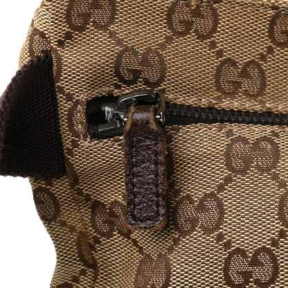 Gucci GG Monogram Double Pocket Belt Bag Dark Brown 7 of 9