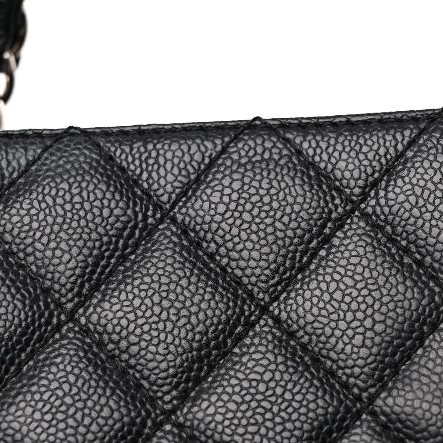 Caviar Quilted Grand Shopping Tote GST Black