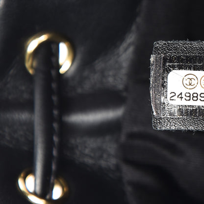 Chanel Calfskin Chevron Quilted Small Urban Spirit Backpack Black 7 of 7