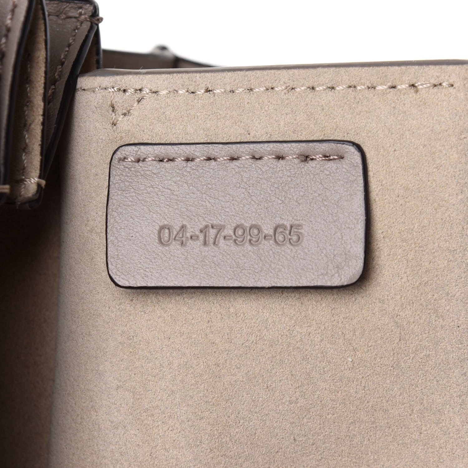 Chloe Suede Calfskin Mini Faye Bracelet Bag Motty Grey 7 of 13