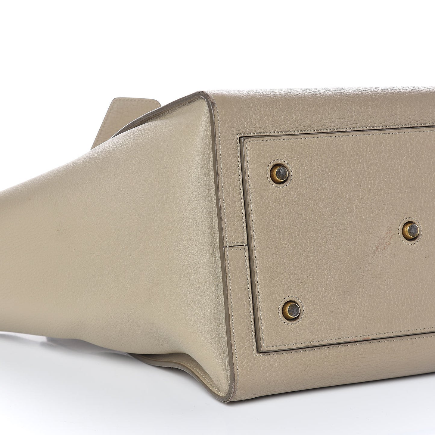 Crisped Calfskin Medium Tie Knot Tote Light Taupe