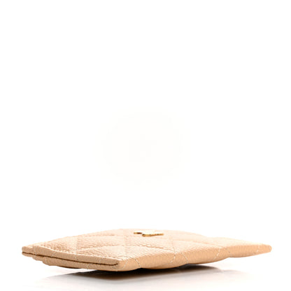 Chanel Caviar Quilted Card Holder Beige 4 of 9