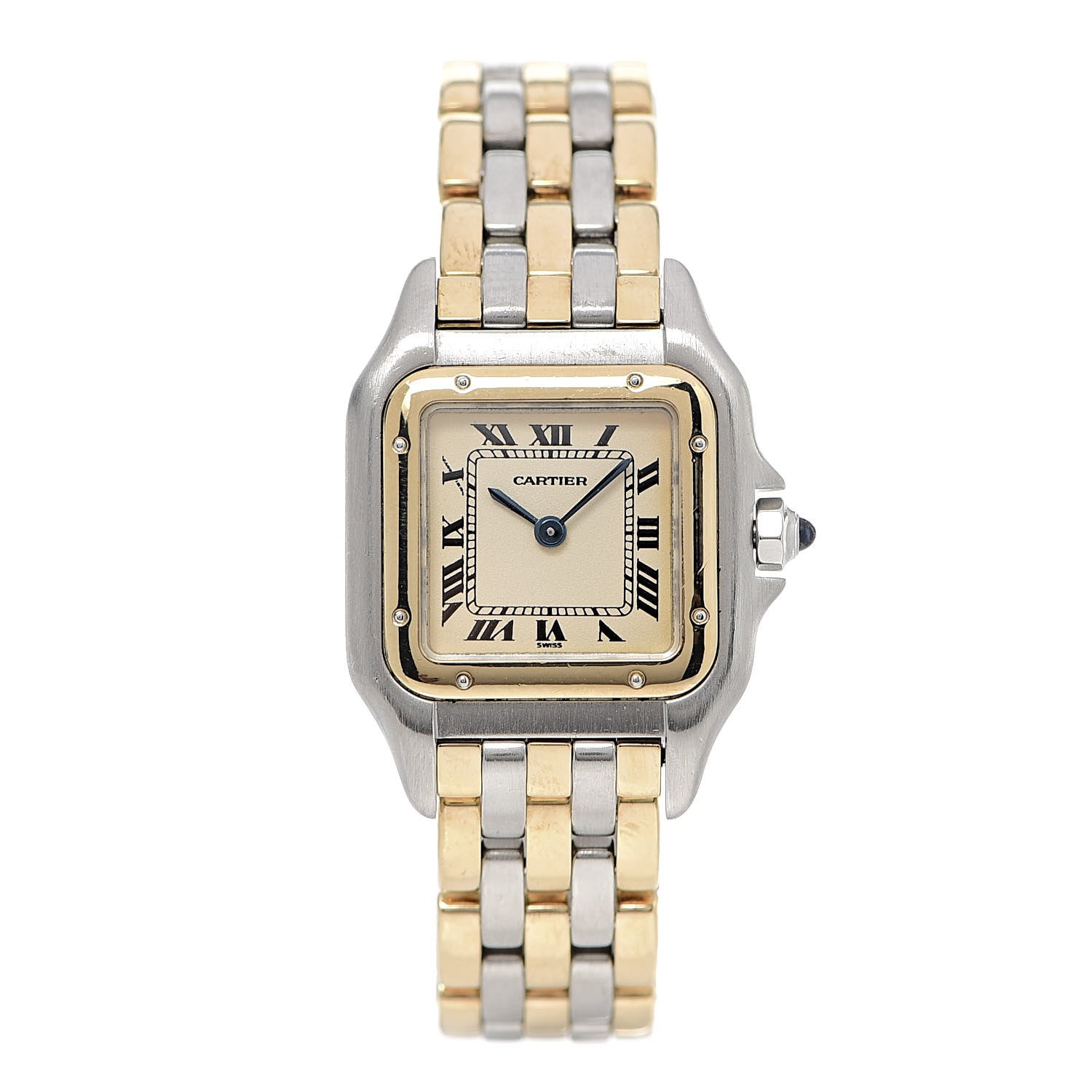 Cartier Stainless Steel 18K Yellow Gold 22mm Panthere Quartz Watch 1 of 5