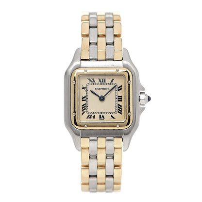 Cartier Stainless Steel 18K Yellow Gold 22mm Panthere Quartz Watch 1 of 5