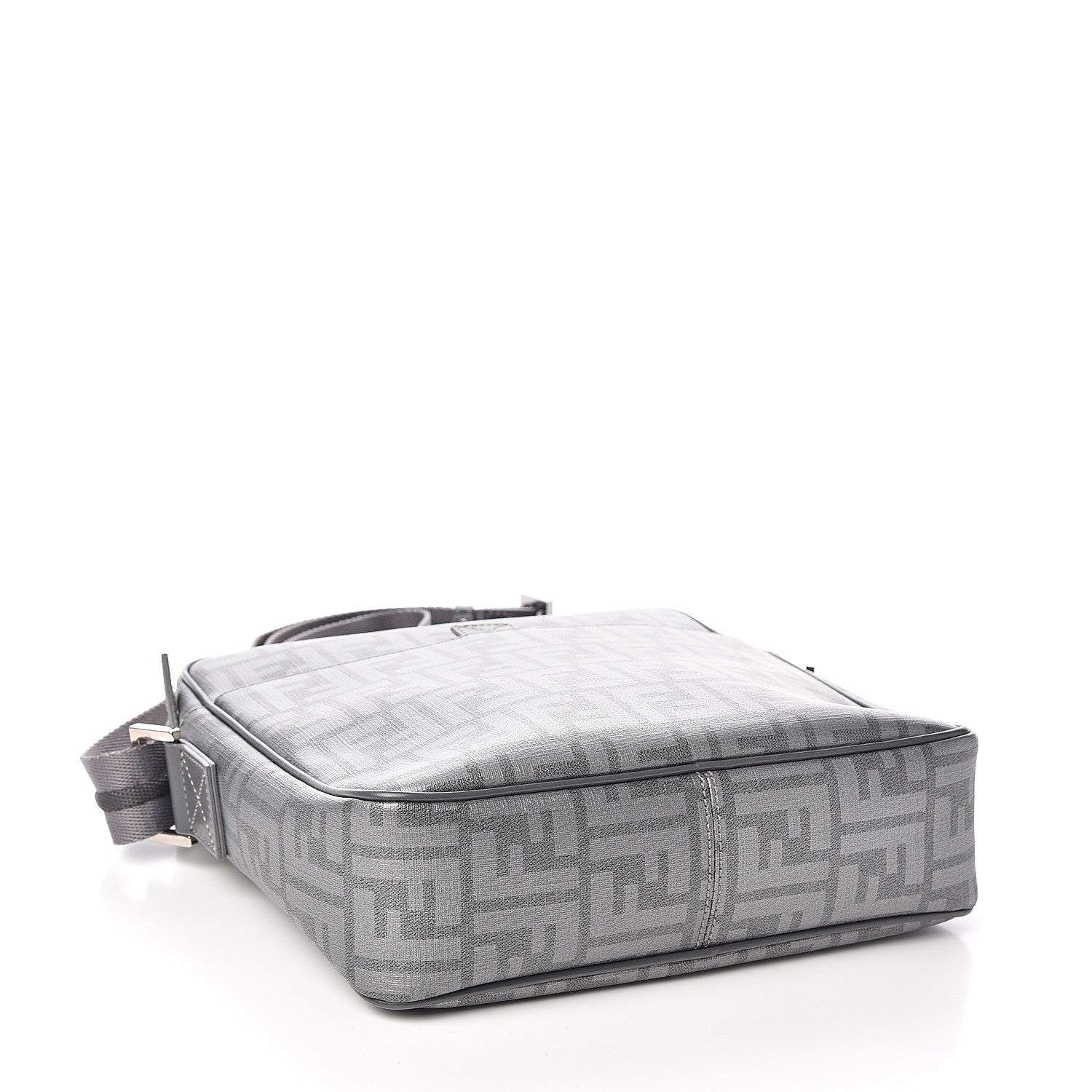 Fendi Zucca Spalmati Messenger Bag Grey 3 of 9