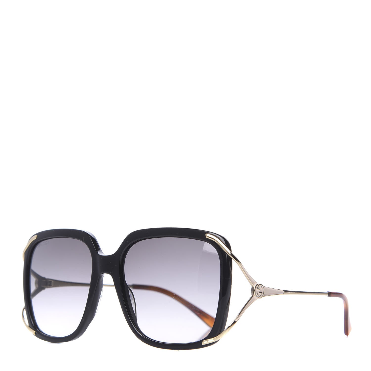 Gucci Acetate Butterfly Sunglasses GG0647S Black White 1 of 8