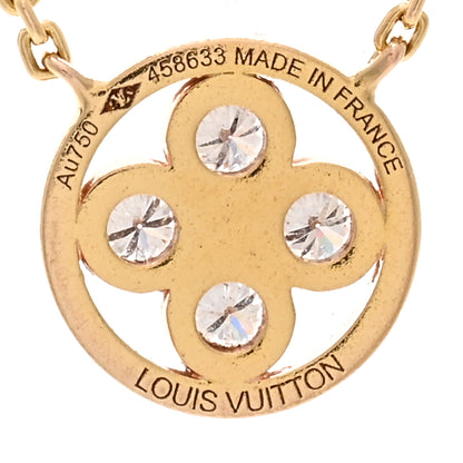 Louis Vuitton 18K Pink Gold Diamond Blossom BB Pendant Necklace 4 of 4