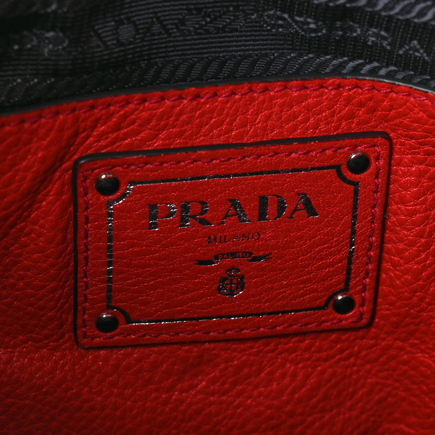 Prada Vitello Phenix Hobo Rosso 6 of 11