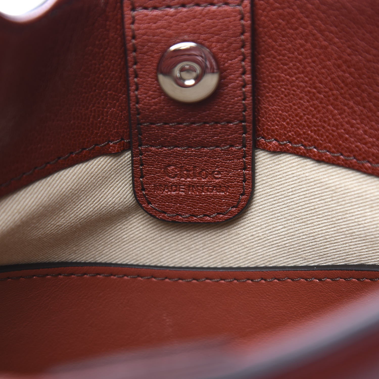 Chloe Calfskin Medium Tess Hobo Sienna Red 6 of 9
