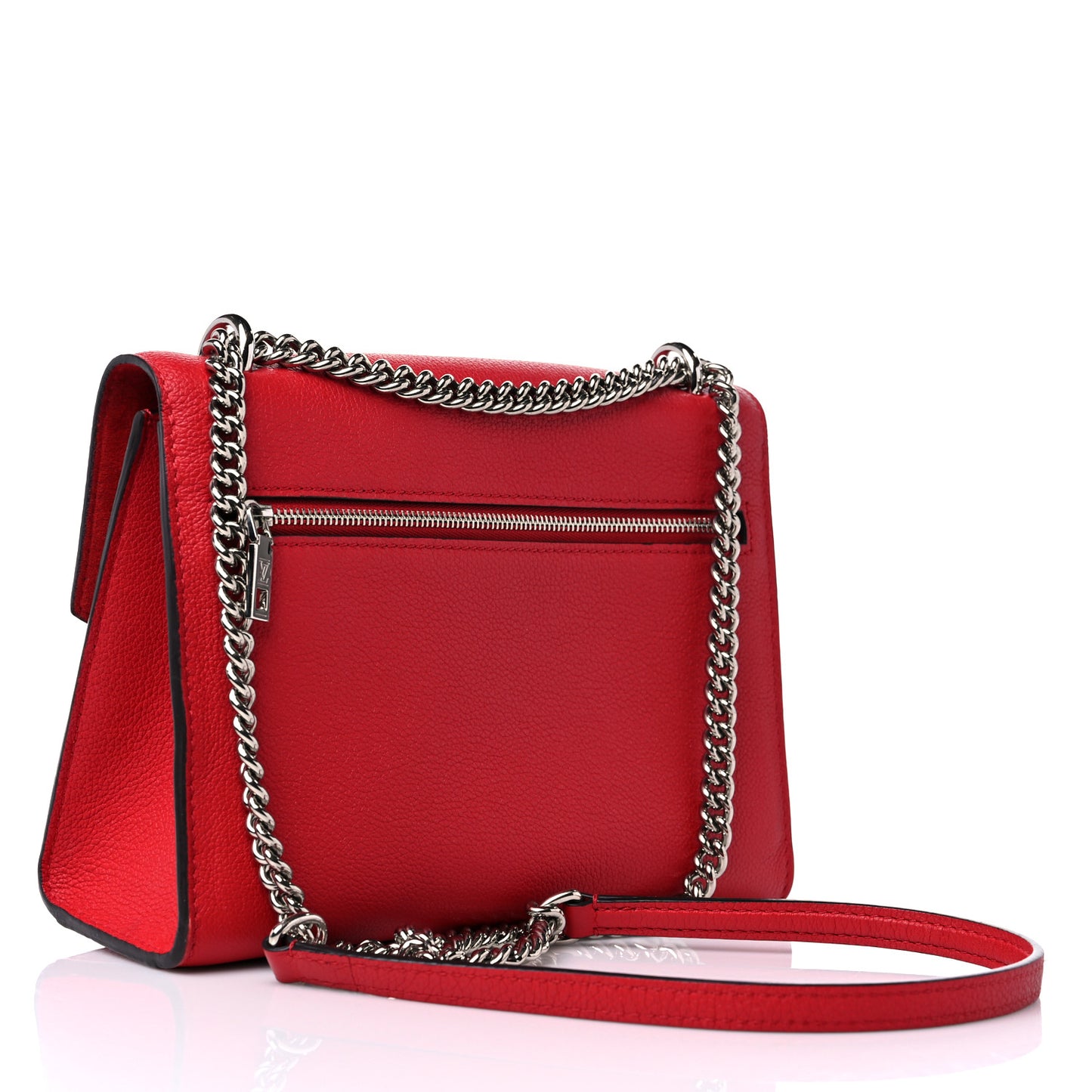 Soft Calfskin Mylockme Chain Bag BB Rubis
