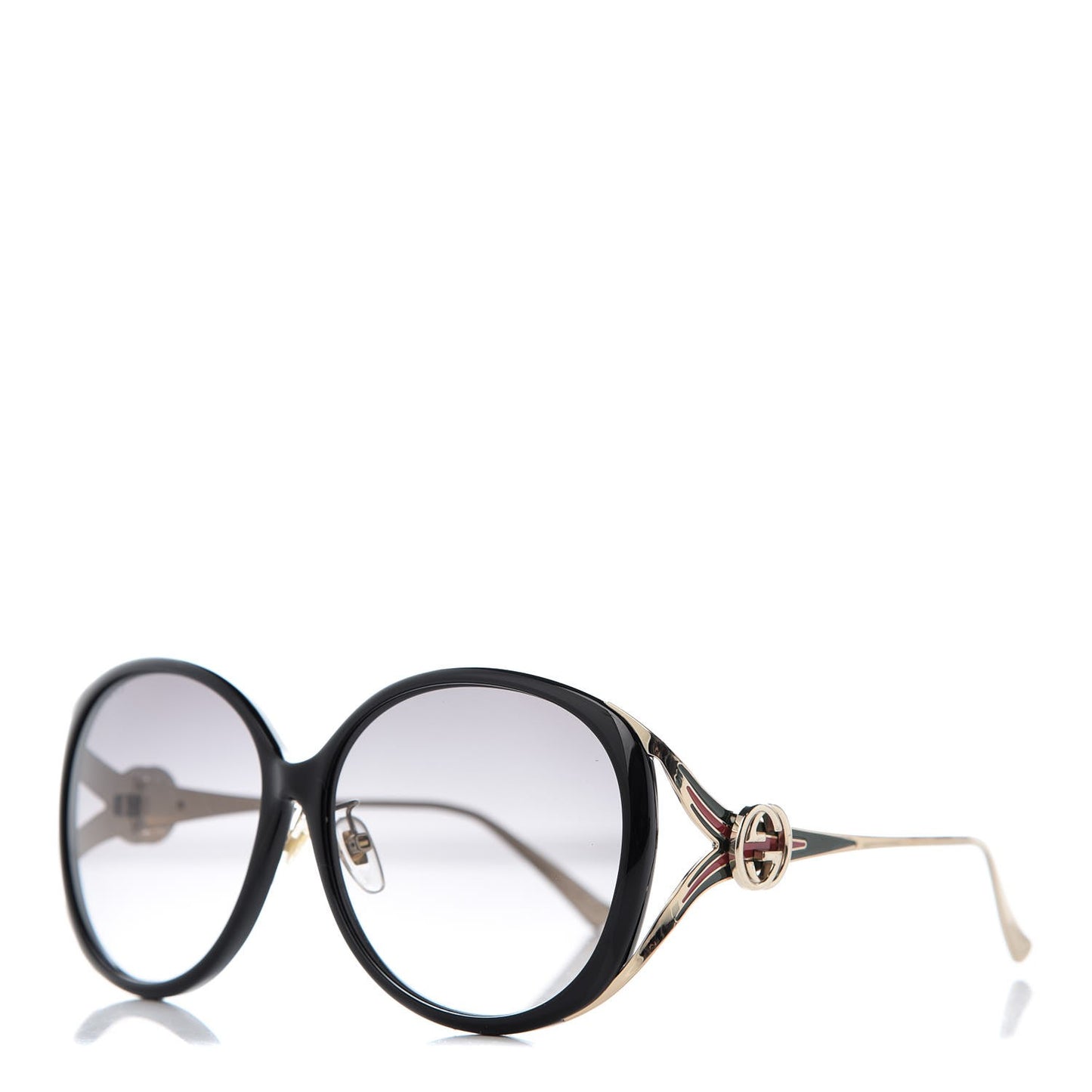 Round Frame Injected GG0226SK Sunglasses Black