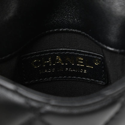 Chanel Lambskin Quilted My Precious Phone Case Flap Bag Black 6 of 13