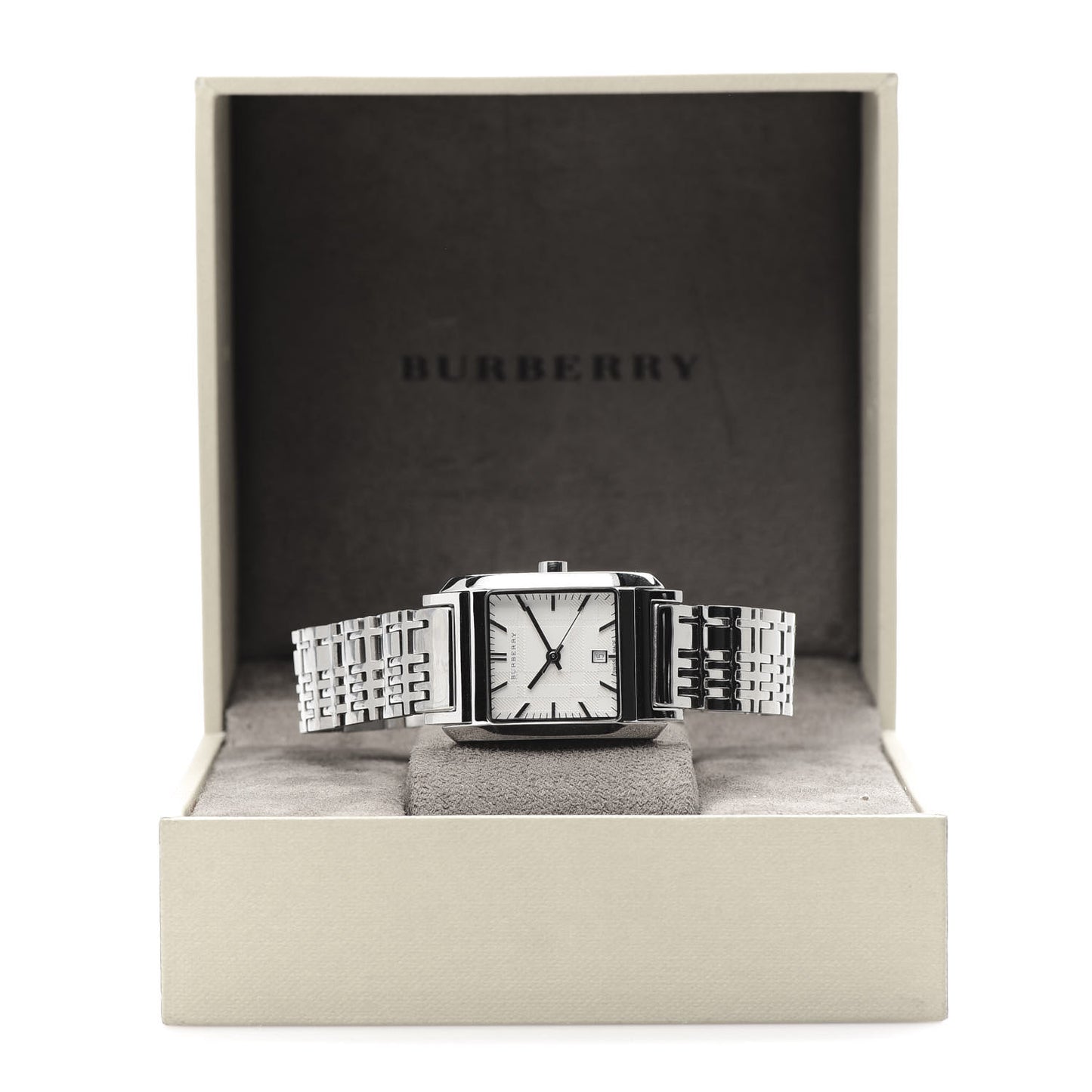Stainless Steel 25mm Nova Check Quartz Watch BU1572