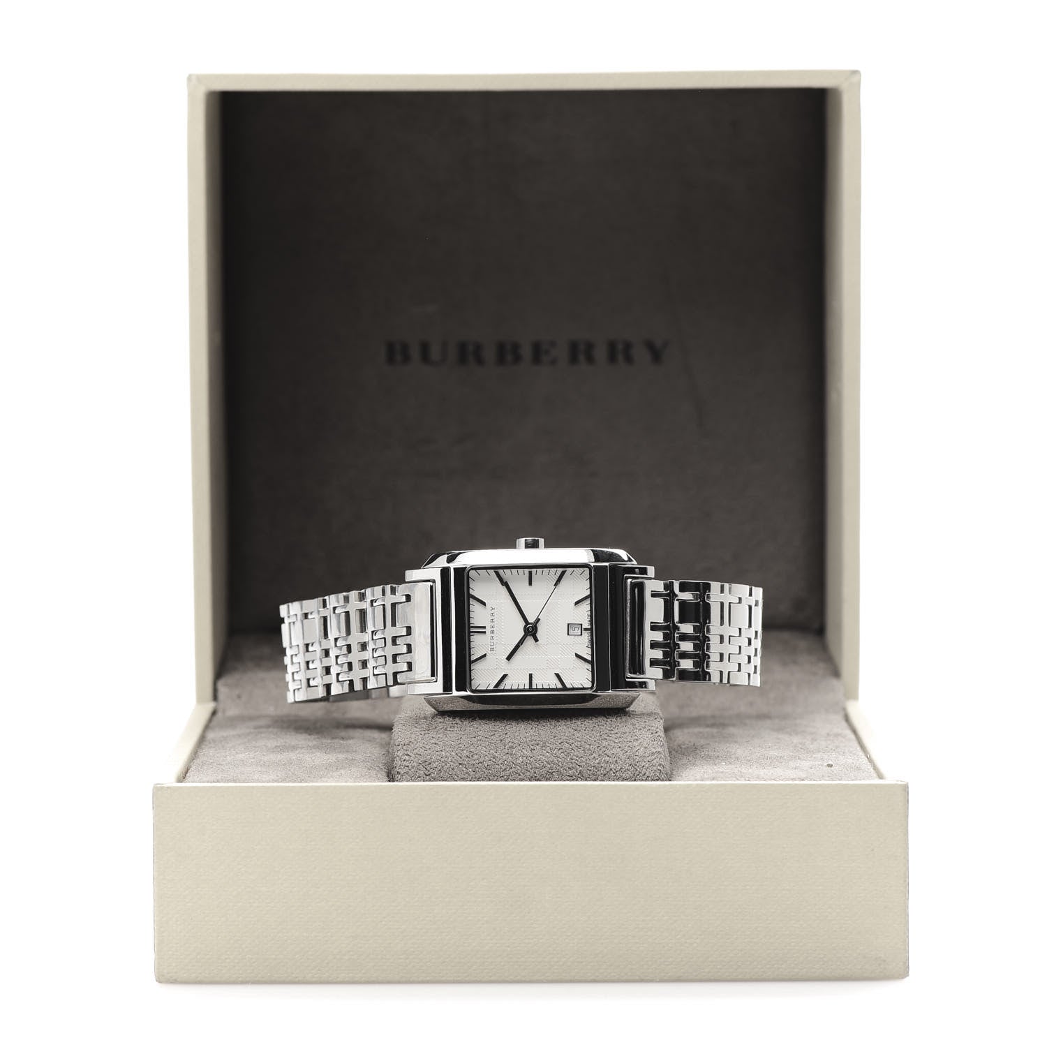 Burberry Stainless Steel 25mm Nova Check Quartz Watch BU1572 7 of 7