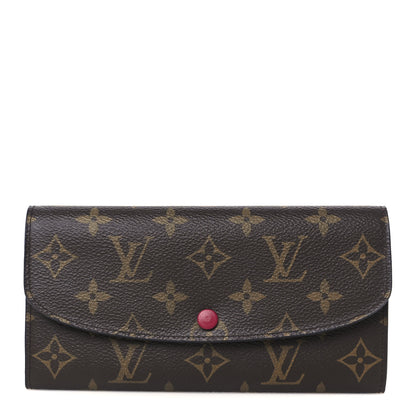 Louis Vuitton Monogram Emilie Wallet Fuchsia 1 of 8