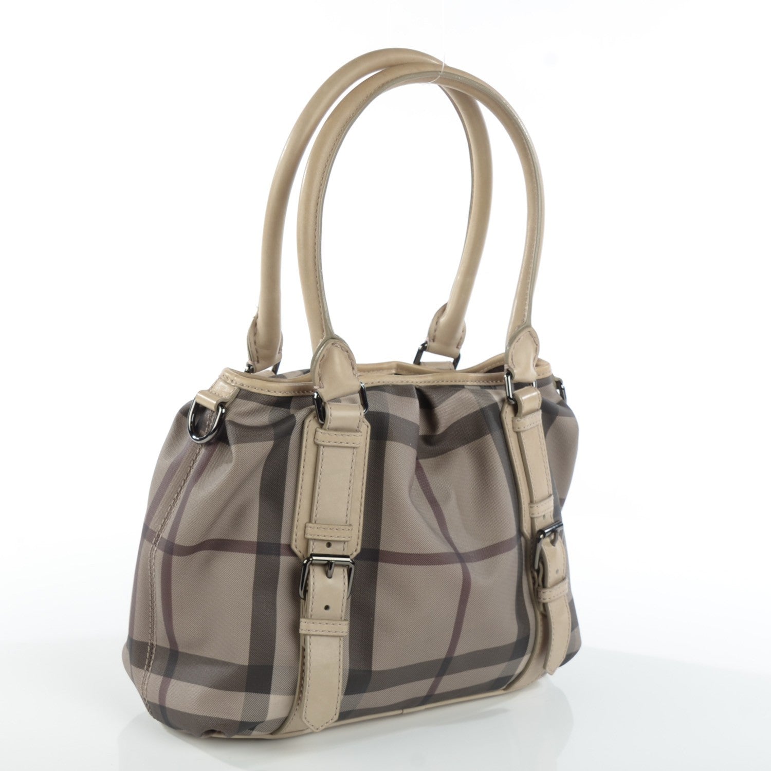 Burberry Smoked Check Small Northfield Tote Trench 3 of 8