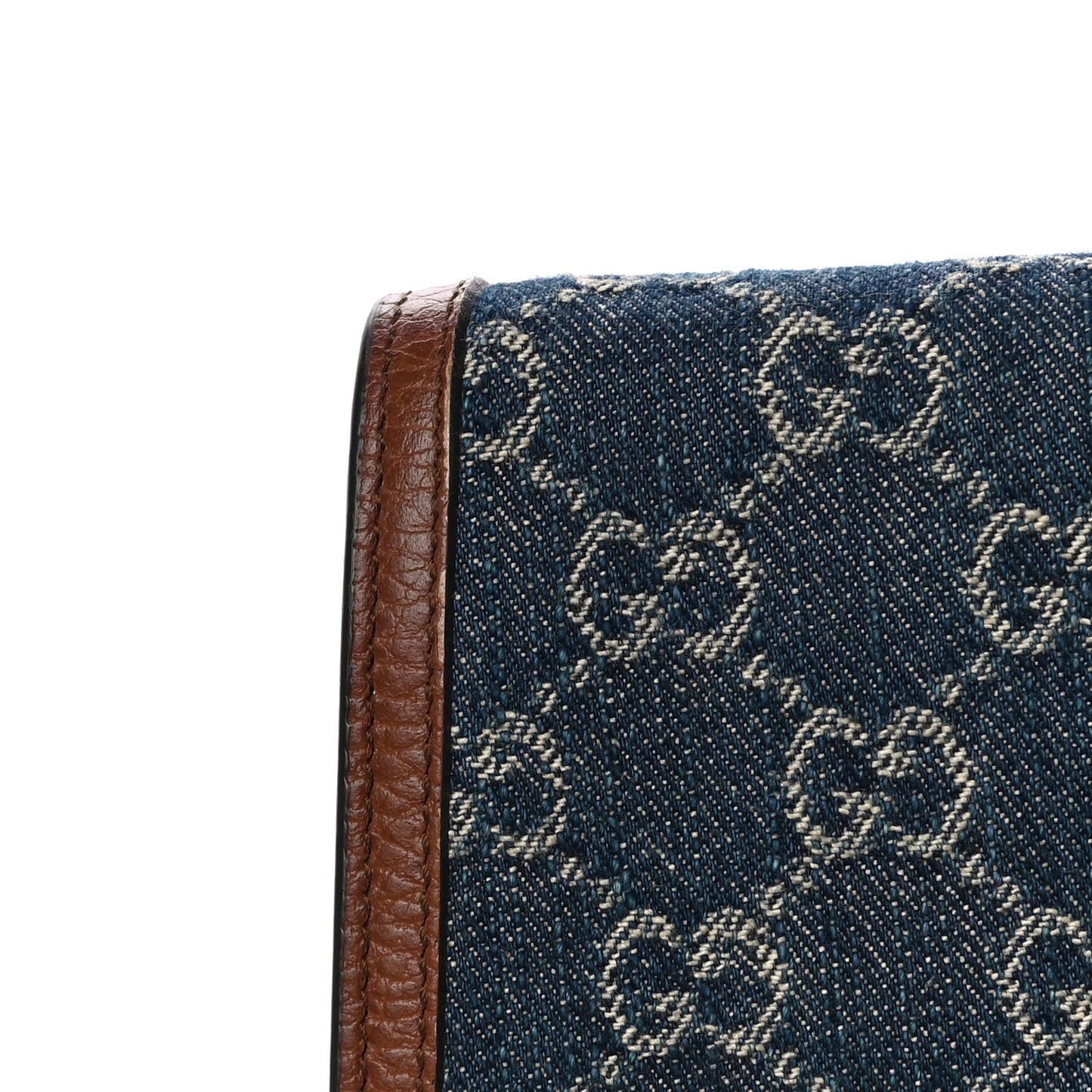 New Denim GG Monogram Dollar Calfskin Enamel Super Mini Dionysus Shoulder Bag Blue Tea Cuir Epilog Electric Blue