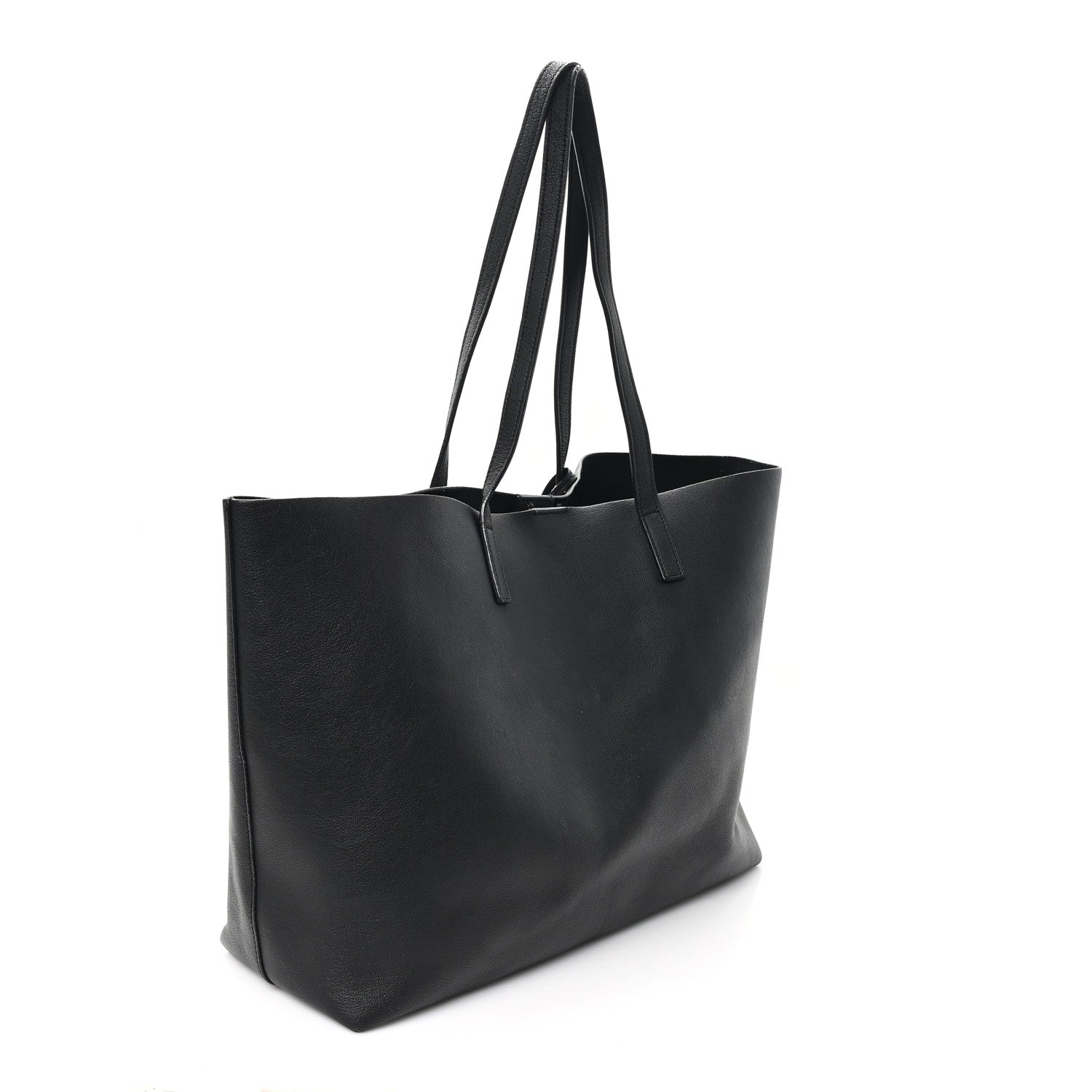 Saint Laurent Calfskin Large Shopping Tote Black 3 of 13