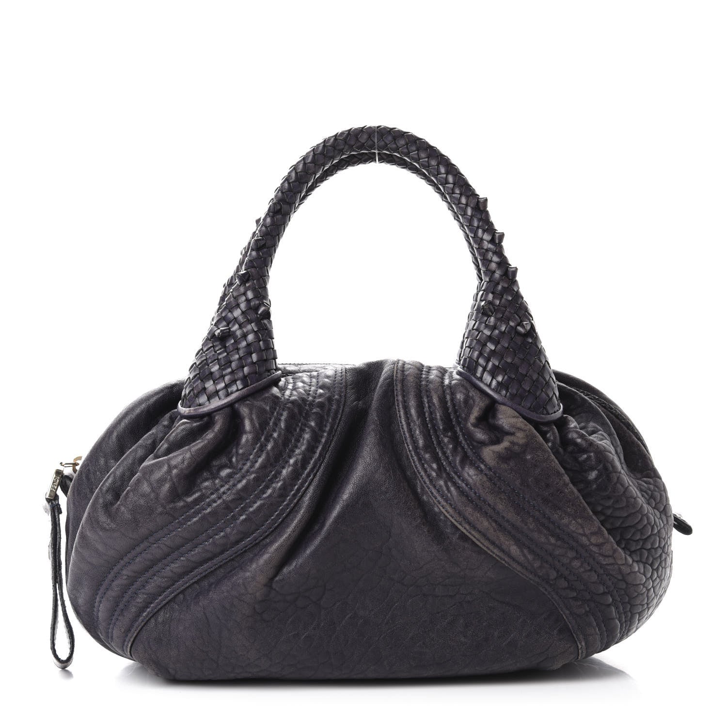 Fendi Nappa Nuvolata Spy Bowler Blueberry 1 of 11
