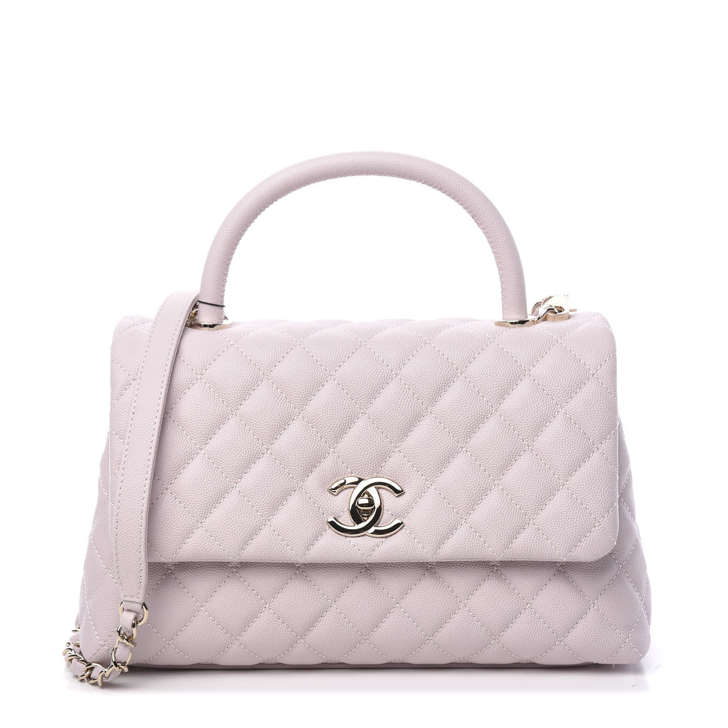 Chanel Caviar Quilted Small Coco Handle Flap Lilas Lilac 1 of 10