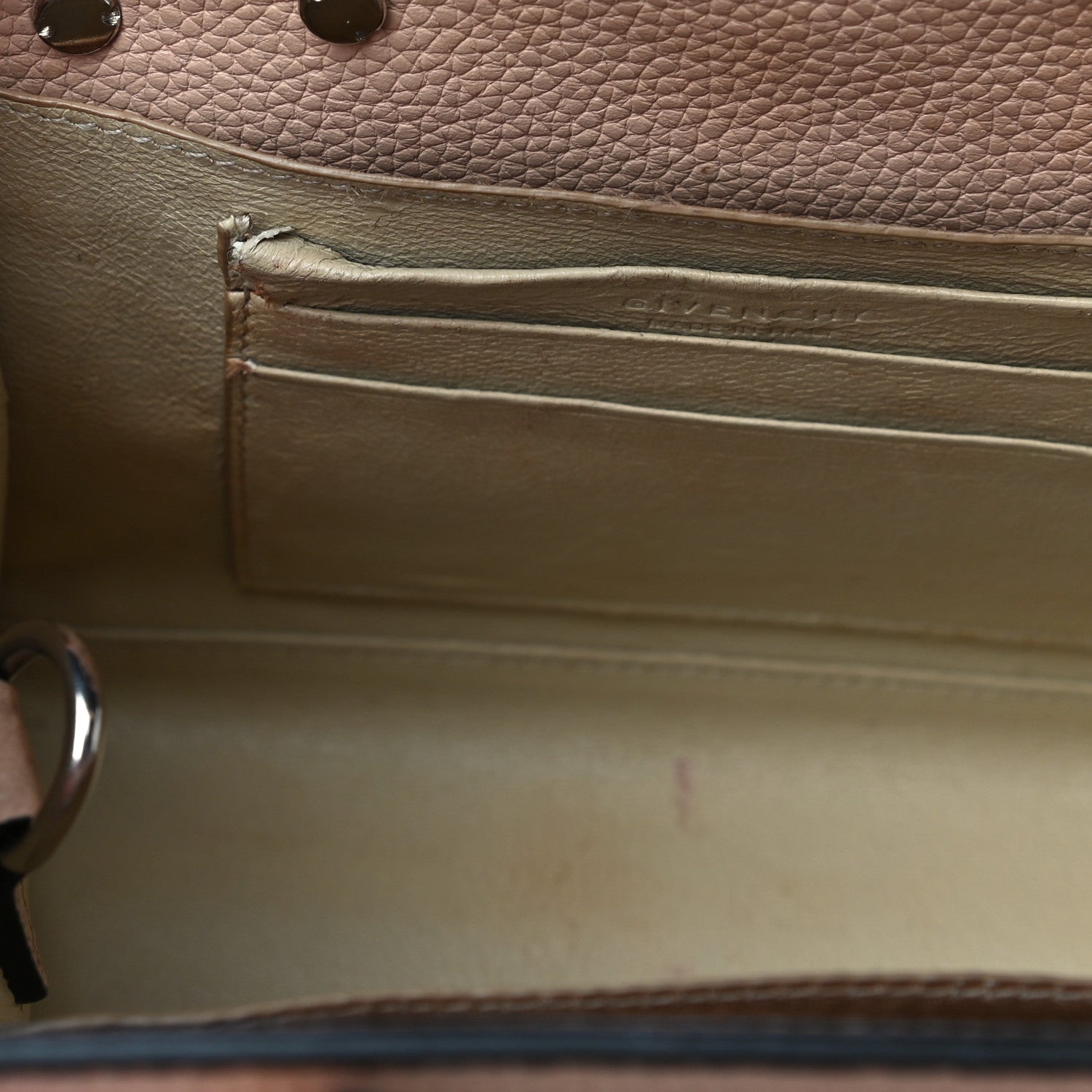 Givenchy Grained Calfskin Nano Horizon Satchel Nude Pink 11 of 15